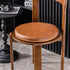 FANGMING 12" 14" 16" Pillow(E,30x30cm/12x12in 2pcs) PU Leather Round Chair Cushion Memory Foam Waterproof Stool