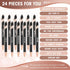 Yeaqee 24 Pcs Inspirational Ballpoint Pens - Motivational Black Ink Retractable Quotes Pen with Stylus Tip for Writing