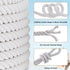 MKMJ 1/2in 50ft White Cotton Rope Natural Twisted,Available as Used for Tug of War, Navigation, Fitness and Making