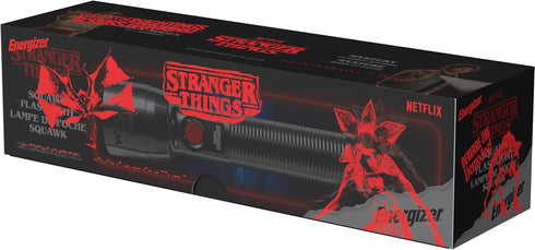 250 Energizer Stranger Things Squawk Retro LED Flashlight, Water Resistant and Drop Tested Camping Flashlight, Limited