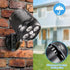 1000LM 6000K Black(2 Pack) Motion Sensor Outdoor Lights, Battery Operated Outdoor Light, Motion Detector Lights
