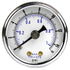 PIC Gauges 102D-158B-GL Center Back Mount Dry Pressure Gauge, 1.5" Dial, 0/15 psi Range, Black Steel Case