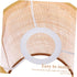 SEWACC Modern Woven Rattan Lampshade for Table and Floor Lamps Durable Metal Frame with Rustic Minimalist Design Eye