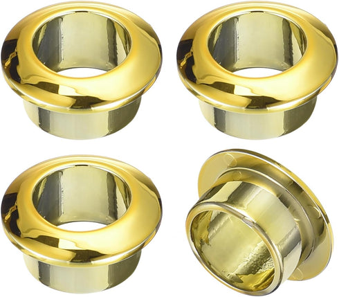 uxcell 4Pcs Cable Hole Cover - 12/32 inch(18mm) ABS Gold Cord Grommet Organizer for Office Desktop Wire