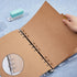 SUPERFINDINGS 2PCS Clear B5 Notebook Binder, PVC Plastic Covers, 9-Ring Loose Leaf Binder, Clear Protector