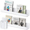 HANLANXUE 2 Pack Magnetic Book Shelf with Pen Holder, Acrylic Reusable Display Panel