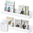 HANLANXUE 2 Pack Magnetic Book Shelf with Pen Holder, Acrylic Reusable Display Panel