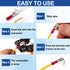 PAGOW 30 Pcs Piggyback Spade Connectors, 22-10 AWG Quick Disconnect Assortment Kit, Female/Male Crimp Terminals