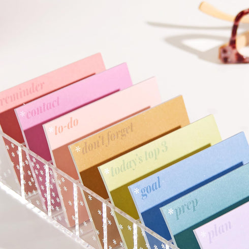 Erin Condren Planning Sticky Notes 8-Pack, Colorful Sticky Notes Set with Functional Headers, Office Supplies