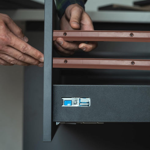 12 Inch 4 PATIKIL Drawer Slides, Pcs Plastic Guide Rails Side Mounted Rails with Mounting Screws