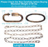 Tovmey 6.5 (3mm), 2 Feet Aged Bronze Finish Chandelier Chain Vintage Pendant Light Fixture Metal Chain with a Fake