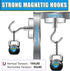 TRYMAG 25 Pack Heavy Duty Magnetic Hooks, 150Lbs Strong Neodymium Hooks for Hanging in Office, Toolbox, Storage