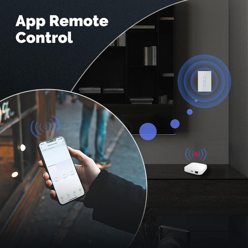 2 MOES Zigbee Smart Switch Gang, Require MOES Zigbee Hub and Neutral Wire, Double Inteligente Light Switch, Work as