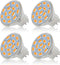 Simba Lighting LED MR11 Flood Light Bulbs - 4 Pack 12V 3W Halogen Replacement for Landscape, Accent, Track Lights