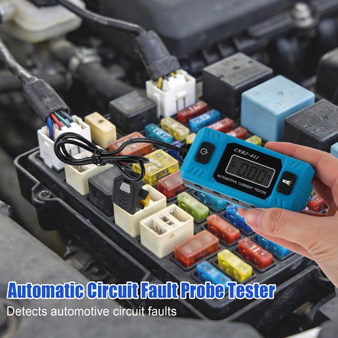 BTFO 20A 48V Automotive Circuit Fault Probe Tester, High-Precision Current Tester & Fuse Checker with Blue Backlit LCD
