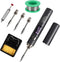 Larlarsa Cordless Soldering Iron Kit, Rechargeable USB-C Soldering Pen with OLED Screen, Portable