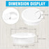 JTemgle 2" Grommet, 2 Spring Desk Plastic Cable Hole Cover Computer Table Cord Wire Organizer Caps Desktop Cord