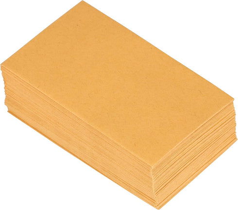 JAM PAPER #3 Coin Business Envelopes - 50 Pack, Peel and Seal Closure, Brown Kraft Manila