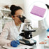 PATIKIL 96 Wells PCR Tube Rack for 0.2ml Test Strips, 4pcs Waterproof Tubes Filling Tray, Purple