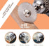 34 PCS Rotary Cutting Wheels Tool Kit, Mini Diamond Cutting Wheel, Circular Saw Blades for Woodworking