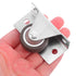 4pcs 1.2-inch Beaupretty Small TPR Fixed Furniture Casters with Metal Top Plate Silent Replacement Wheels for Cabinet