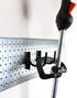 Wall Control Slotted Pegboard U-Hook, 4" Peg Hook Reach, 2-Hook Pack (Black)