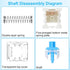 Gsbnjuy 30Pcs 3 Blue Switch Replacement, PIN Mechanical Keyboard Switches, Clicky with Strong Tactile Feedback