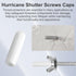 200 1/4" (6mm),Flexible pcs Furniture End Caps Screw Thread Protectors,Hurricane Anchors Protective Covers Ends