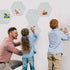 Tikea Hexagon Felt Bulletin Board, 6 Pcs Large Self Adhesive Pin Boards for Wall Decor