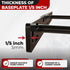 Set 2 11 inch (4 inch of Floating Shelf Brackets Multiple Mounting Location Baseplate/Heavy Duty Black Painted Mild