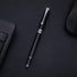 BEILUNER Ballpoint Pens, Stunning Black Chrome with Silver Trim, Best Gift Set for Men & Women, Gift Box with Refill