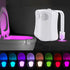 INTSUPERMAI 8 8 Toilet Night Light Color Motion Sensor LED Toilet Bowl Lights Inside Toilet Light Color Changing Smart
