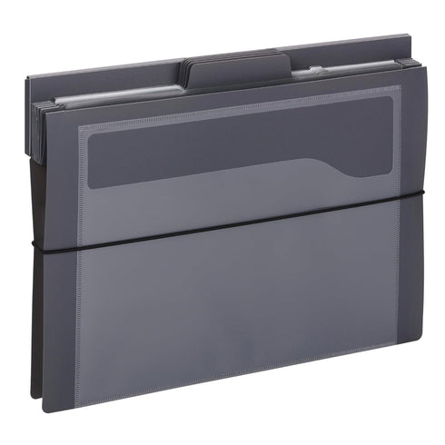 Smead Cascading Wall Organizer, 6 Pockets, Letter Size, Gray/Neutral Pockets (92061)
