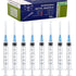 50 Pack 3ml Syringes, Individual Package 23g for Industrial, Scientific, Measuring, Pet Feeding