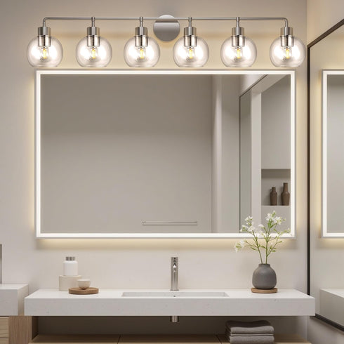 2 Pack 1.65 5.1 5.9 Clear Glass Shades Globes, Glass Lamp Shade Covers Replacements, In Fitter In Height In Diameter