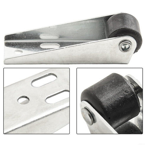 Cloudpower Black(0.8 inches) Swivel Gate Caster Wheels TPE Rubber Furniture Casters on Hardwood Tiles Vinyl Marble