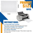 Fuyoooo 10 8.5 11 Inch Pcs Printer Cleaning Sheet x Scanner Cleaning Sheets Laser Printer Paper for Copier Fax Computer