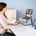 GleYo 10-16" Laptop Stand for Desk Detachable Aluminum Computer Riser Portable Metal Notebook Printer Stand Holder