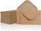 Gift Card Envelopes, 100 Count Mini Kraft Paper Business Card Envelopes, Tiny Envelope Pockets for Small Note Cards