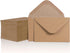 Gift Card Envelopes, 100 Count Mini Kraft Paper Business Card Envelopes, Tiny Envelope Pockets for Small Note Cards