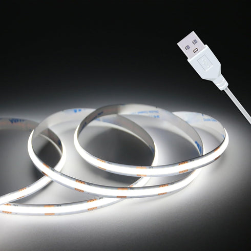 Led Strip Lights, 5V USB LED Lighting COB Short LED Strip Light