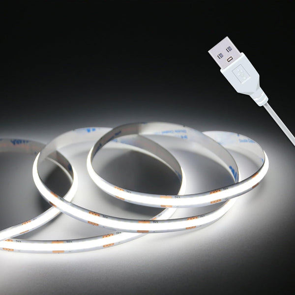 Led Strip Lights, 5V USB LED Lighting COB Short LED Strip Light
