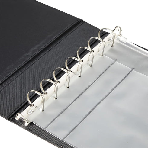 Juvale 7 Ring Business Check Binder, Checkbooks Organization, Rose Gold Faux Leather Folder for 600 Checks