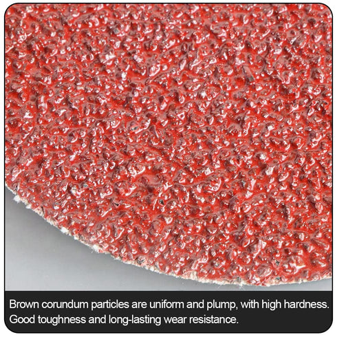 FPPO 40 50Pcs 3 Inch Aluminum Oxide Grit Sanding Disc Roll Lock R-Type Sandpaper Quick Change Disc Grinding Pad