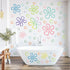Kuloral 187PCS Flower Bubbles Wall Decals Under The Sea Birthday Party Decorations Ocean Wall Stickers Wall Decor