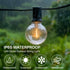 wtiyvxr 25 G40 Lights,13 Bulbs(1 IP65 Dimmable Bulbs E12 2200K FT Outdoor String Lights Globe Shatterproof Patio