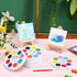 Sets 8 3 3 Inch Set Gift(12 Sets) Watercolor Paint Colors Watercolor with x Gift Painting Canvas Panel Mini Wooden