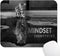 Mindset is Everything Inspirational Quote Mouse Pad - Cute Cat Stared at Its Reflection, Funny Motivational Mat
