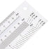 T Type Marking Ruler Hole Ruler for Woodworking, 8 Inch Carpenter Line Gauge Measuring Tool