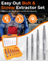 Set, 7PCS Set, Screw Extractor Easy Out Screw Extractor Stripped Screw Extractor for Removing Damaged Screws, Broken